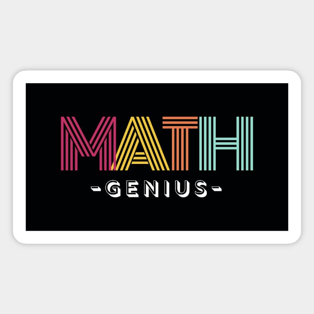 I Love Math Typography Magnet by sarsia